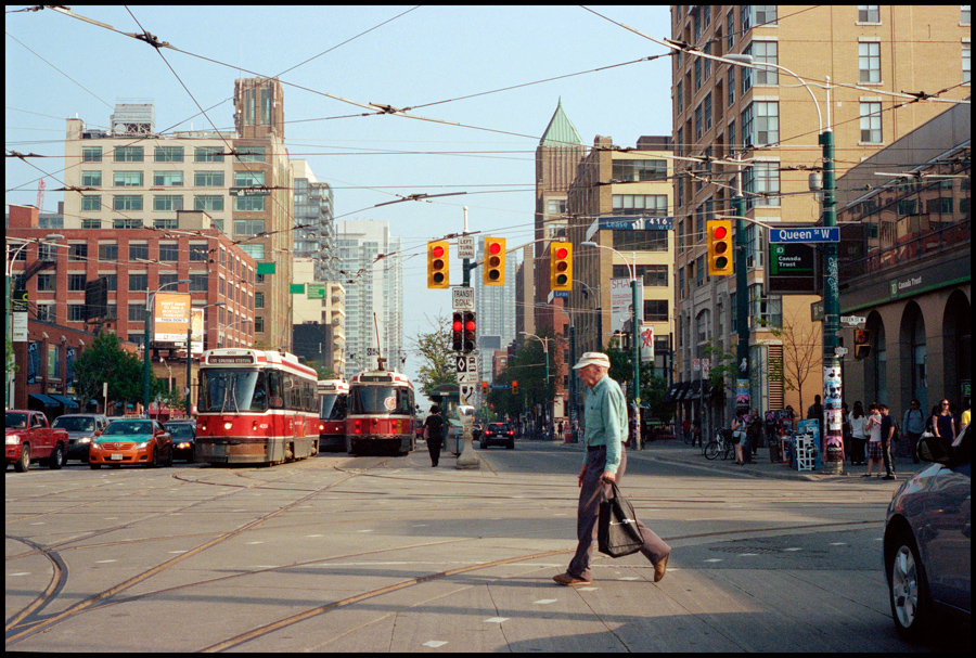 Walking down Queen Street West